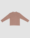BASERANGE Crew neck long sleeve T-shirt France BAS-TOBL-CO-WI24-GARNET ORANGE